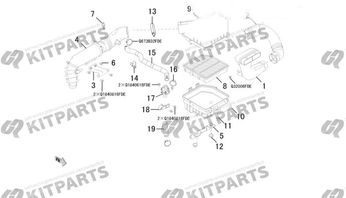 Воздушный фильтр 4C20 Haval H6