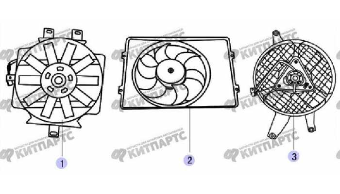Электровентилятор радиатора Great Wall