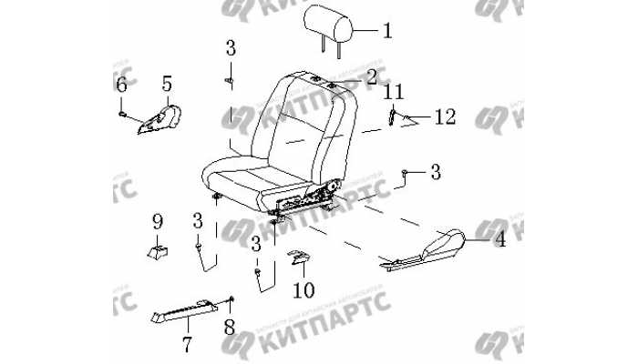 Сиденье водителя. Вид 1. BYD