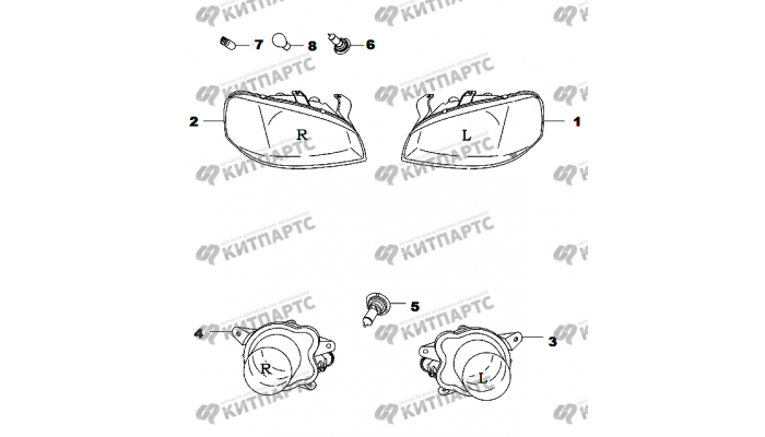 Фары Chery