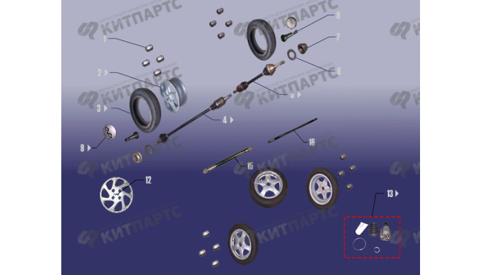 Привод колеса Chery Fora (A21)