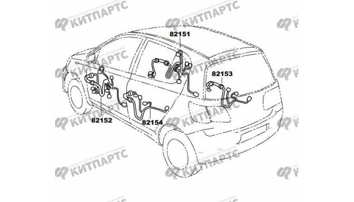 Жгут проводов двери (хэтчбек) FAW Vita