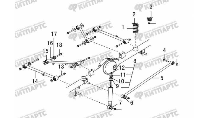 Подвеска задняя Great Wall Hover H5