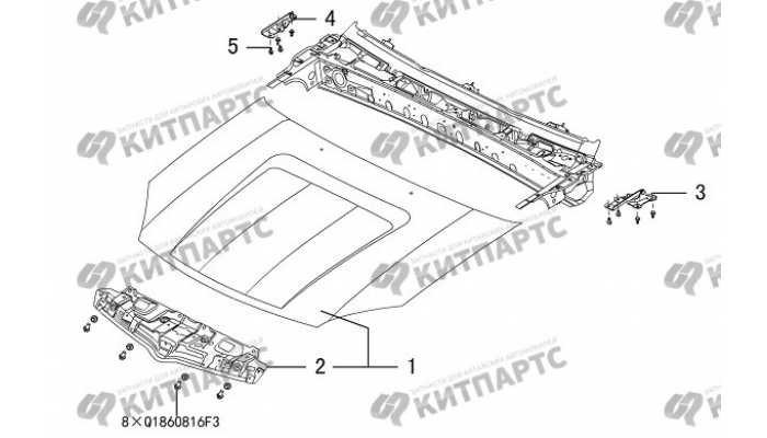 Капот Great Wall DW Hower H3