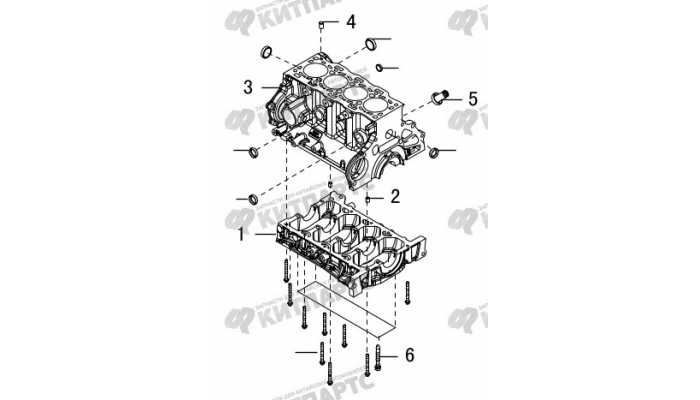 Основание блока цилиндров Great Wall Hover H5