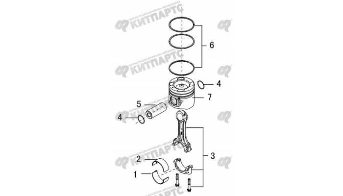 Поршень и шатун Great Wall