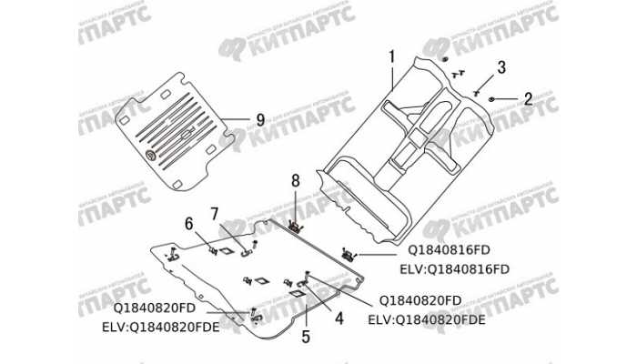 Ковер пола Great Wall Hover H5