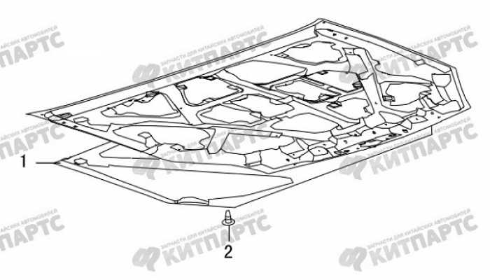 Шумоизоляция капота Great Wall