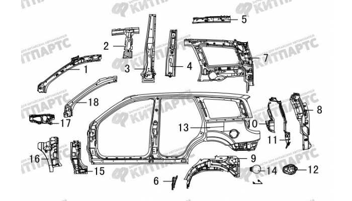 Боковина кузова Great Wall