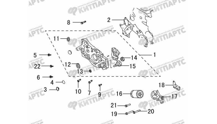 Насос масляный, фильтр Great Wall Hover H5