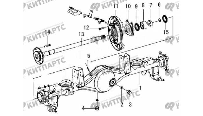 Задний мост 4/4 Great Wall