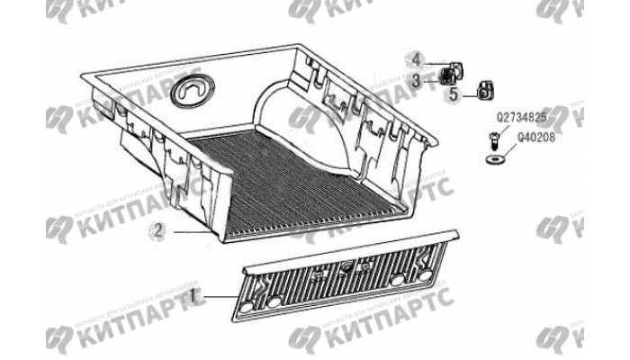 Вкладыш пластиковый грузового отсека Great Wall Wingle