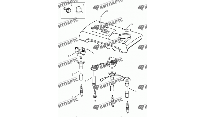 Свечи зажигания (1.8L) Geely Emgrand (EC7)
