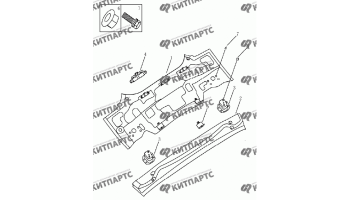 Панель задняя (хетчбэк) Geely Emgrand (EC7)