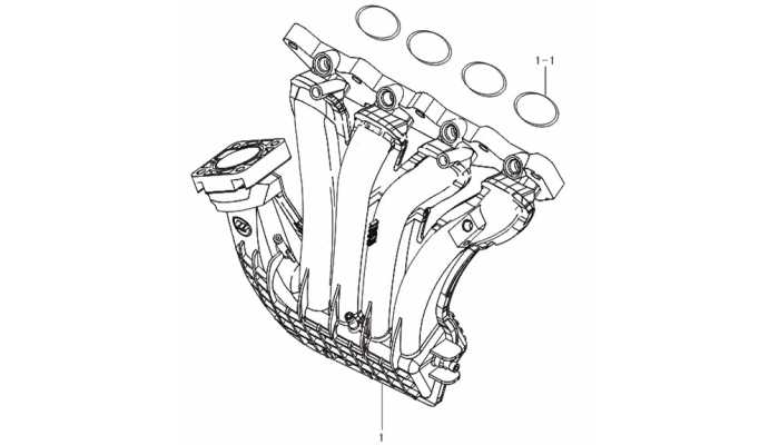 Впускной коллектор (пластик) Lifan Breez